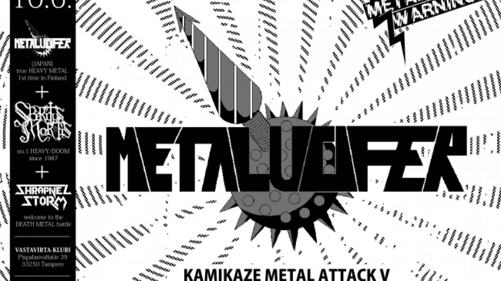 METALUCIFER tällä viikolla Suomessa © Metal Warning