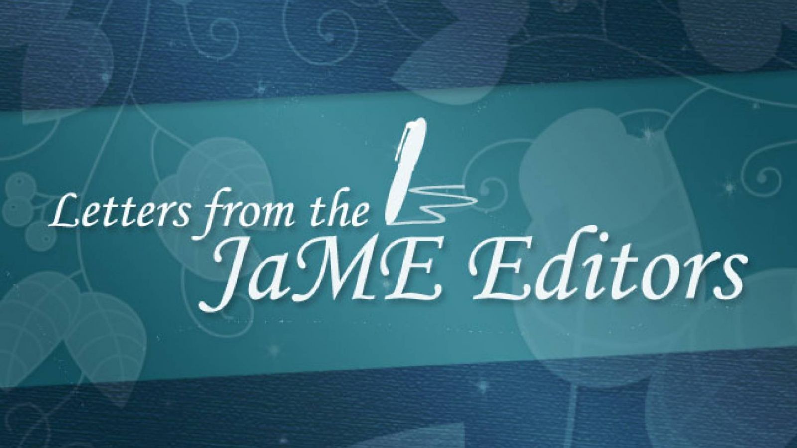 Letters from the JaME Editors #8 © Lydia Michalitsianos 