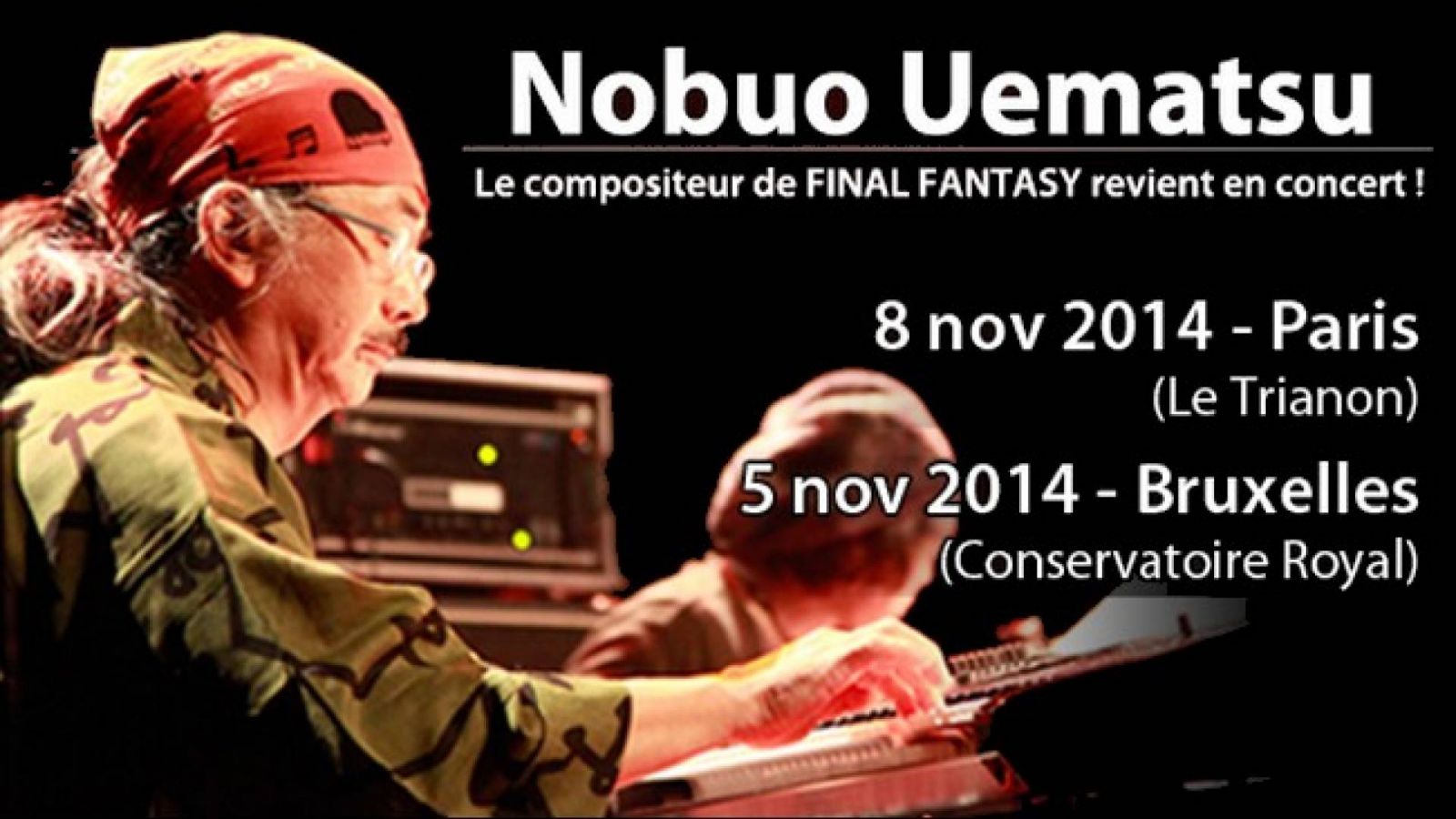 Uematsu Nobuo en concert en France et en Belgique © All rights reserved