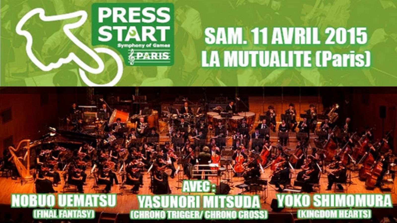 PRESS START - Symphony of Games à Paris © WildFaery