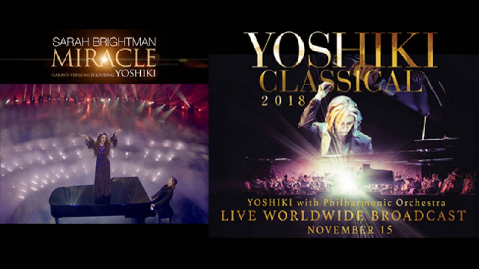 YOSHIKI Announces New Single "MIRACLE" and Worldwide Livestream Concert © YOSHIKI / Sarah Brightman