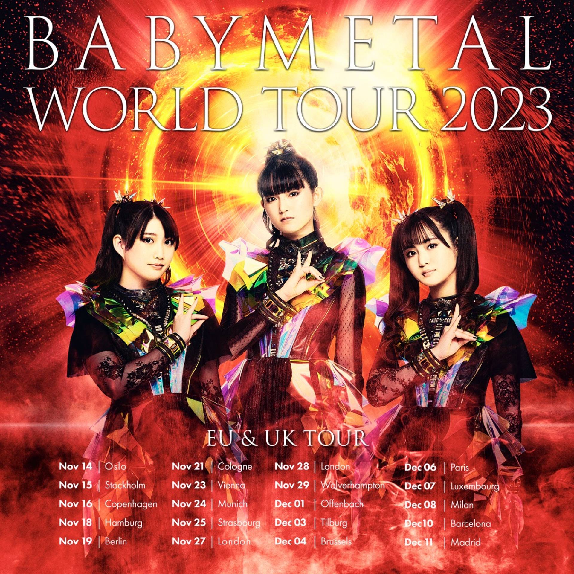 babymetal tour 2023 setlist